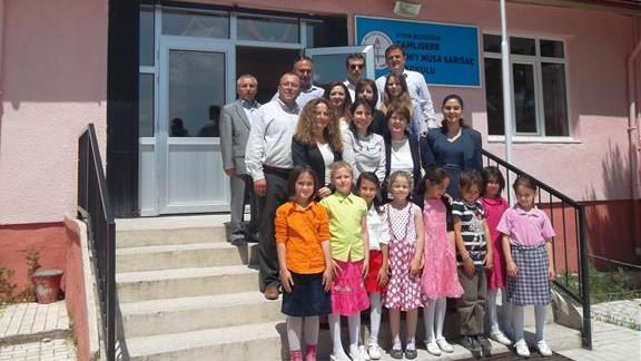 Çamlıdere Şehit Musa SARISAÇ İlkokuluna Bakanlık Görevlileri Eğitim ve Öğretimde Yenilikçilik Ödülleri Saha Ziyareti