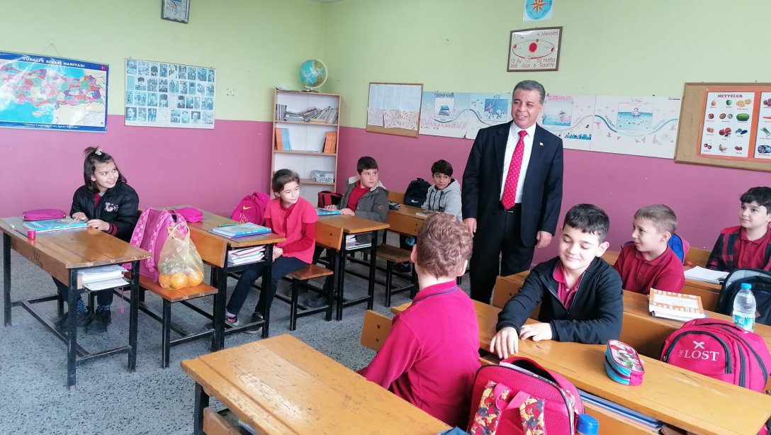 İlçe Milli Eğitim Müdürümüz sayın Mehmet MADRAN'ın Okul Ziyareti