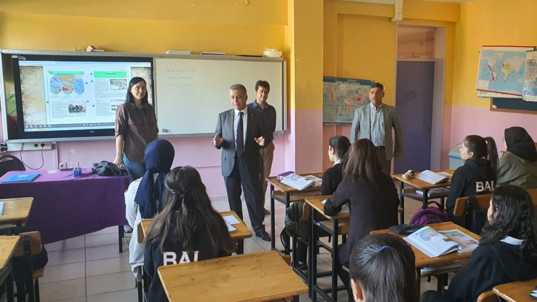 İlçe Milli Eğitim Müdürümüz Sayın Mehmet MADRAN'ın Bozdoğan Anadolu Lisesi Ziyareti