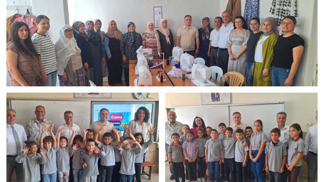 İlçe Kaymakamımız Sayın İbrahim GÖKÇE'nin  Yazıkent Mürşide Akçay İlkokulu, Yazıkent Mürşide Akçay Ortaokulu ve Halk Eğitimi Merkezi tarafından açılan Yazıkent Giyim Kursu Ziyareti